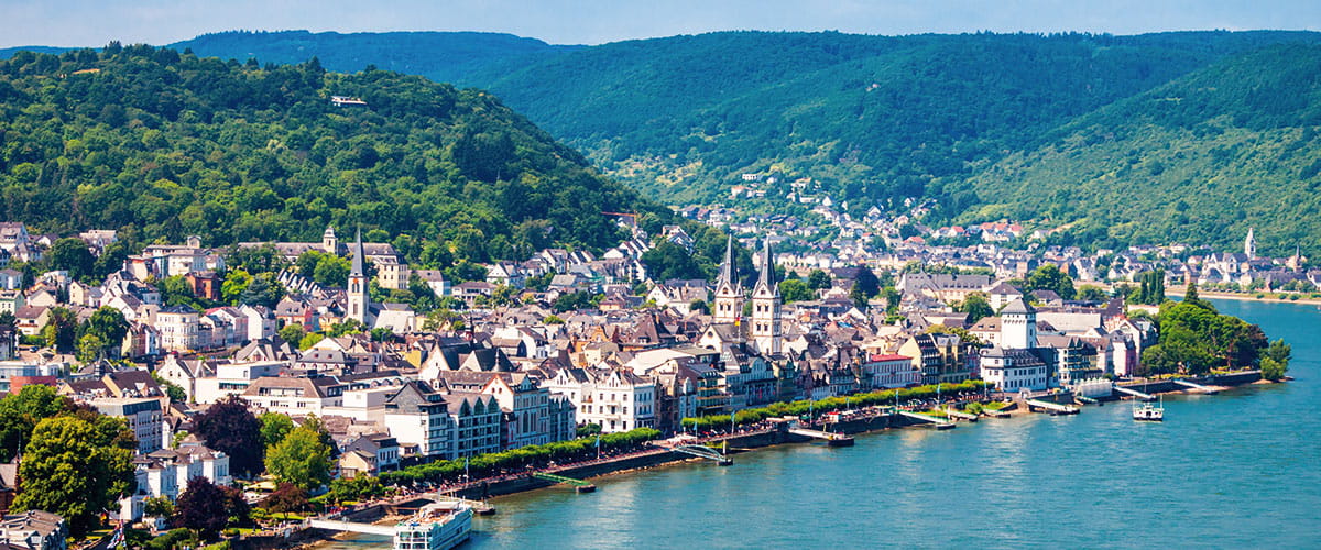 A view over Boppard, Germany